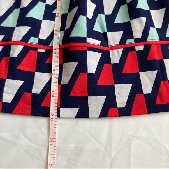 NWT Tommy Hilfiger Navy Geometric Print Skirt - Size 14 - Picture 10 of 10